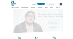 Desktop Screenshot of changingfaces.org.uk